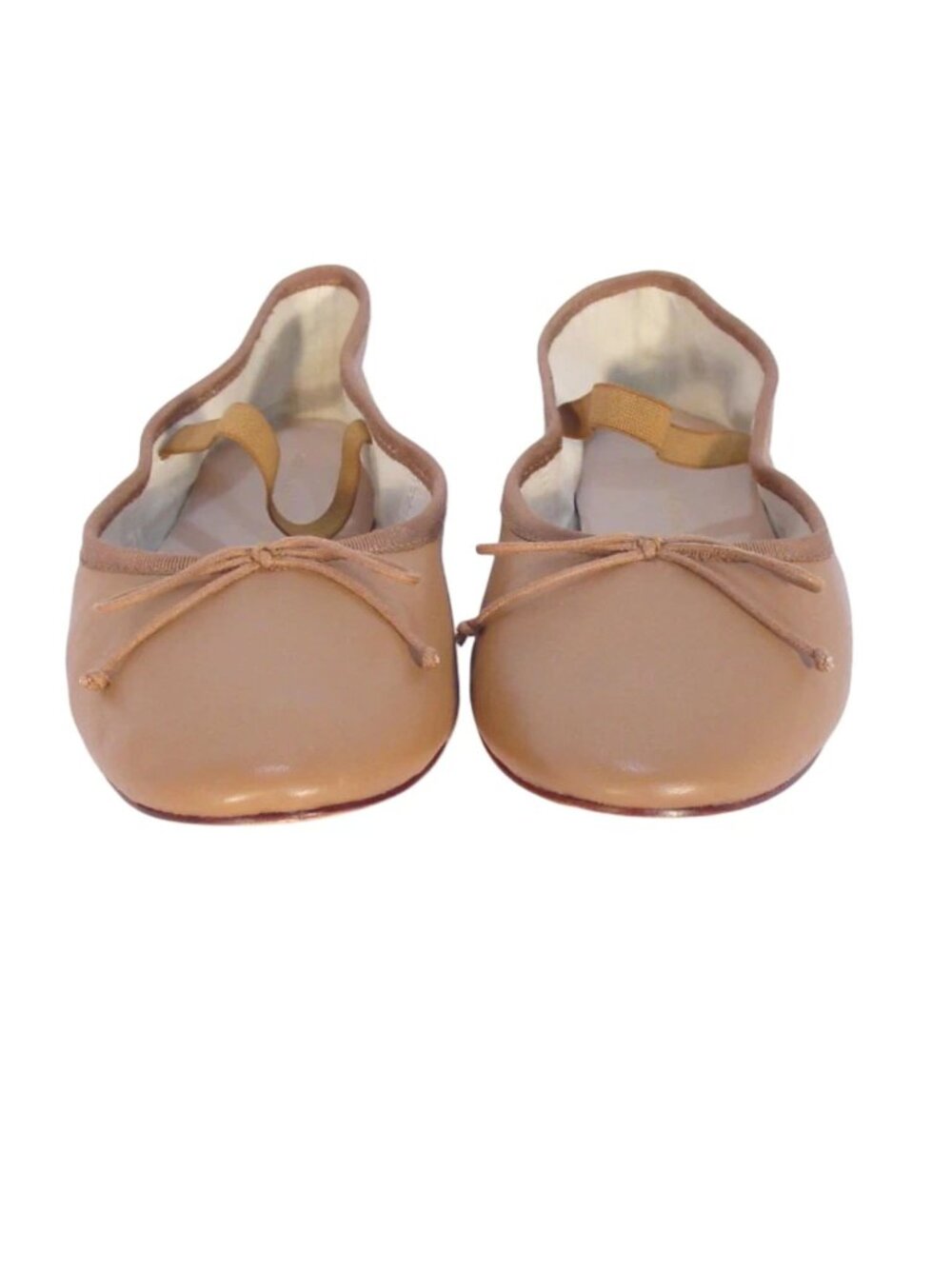 LOEFFLER RANDALL Leonie $275 Brown Lambskin Bow Ballerina Flats 9B - NEW - Picture 4 of 7